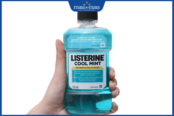 Listerine ngăn ngừa mụn bọc