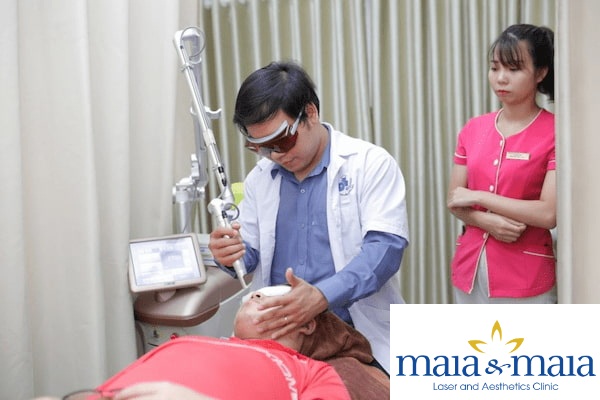 Hình ảnh điều trị nếp nhăn mắt tại Pk chuyên khoa Da liễu Maia Hình ảnh điều trị nếp nhăn mắt