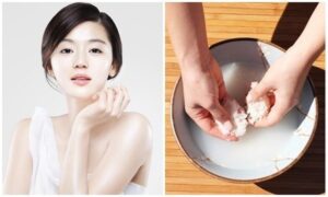 How to quickly whiten skin with rice water