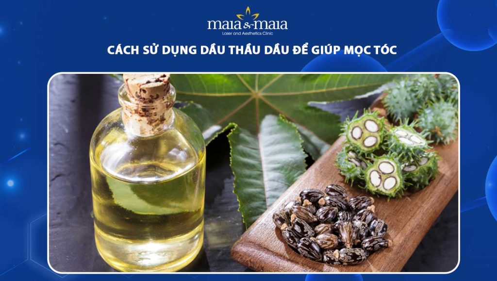 cách sử dụng dầu thầu dầu để kích thích mọc tóc
