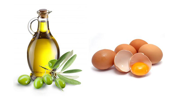 Dầu oliu hay trứng gà đều có thể kết hợp với dầu dừa để làm mặt nạ ủ tóc