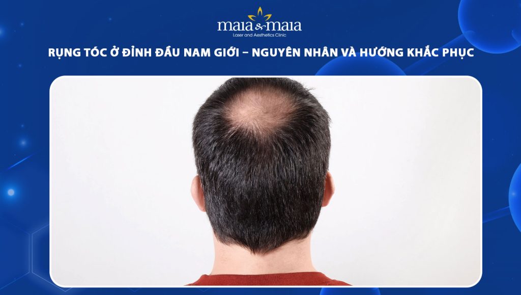 nguyên nhân rụng tóc ở đỉnh đầu nam giới