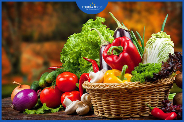 Các thực phẩm như rau, củ có thể hỗ trợ cải thiện sức khỏe làn da
