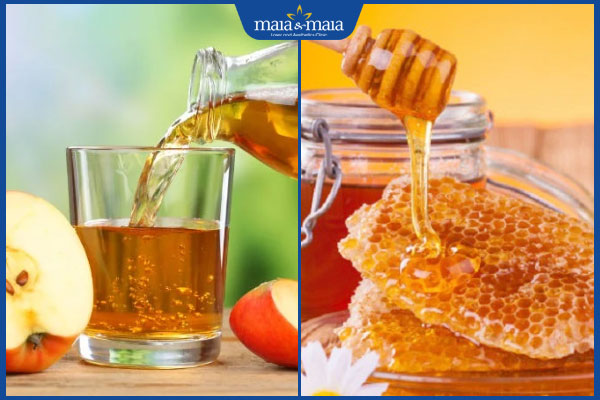 giấm táo và mật ong