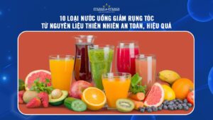 nước uống giảm rụng tóc