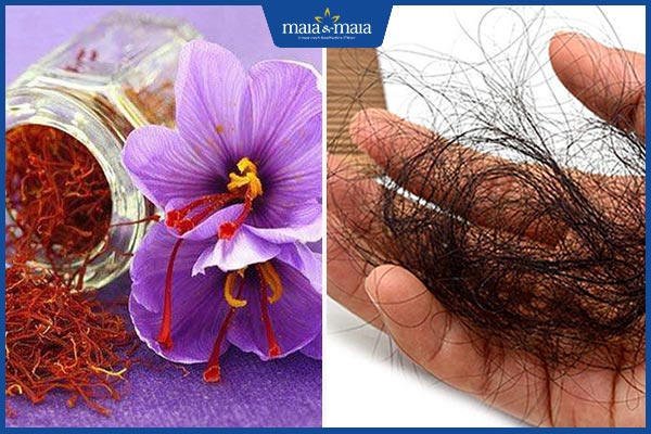 saffron trị rụng tóc