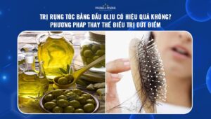 trị rụng tóc bằng dầu oliu