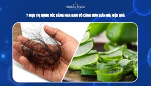 trị rụng tóc bằng nha đam