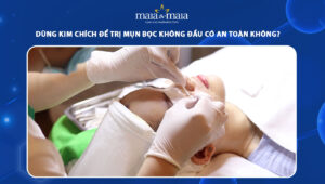 Dùng kim chích để trị mụn bọc không đầu