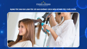 rụng tóc sau khi làm tóc