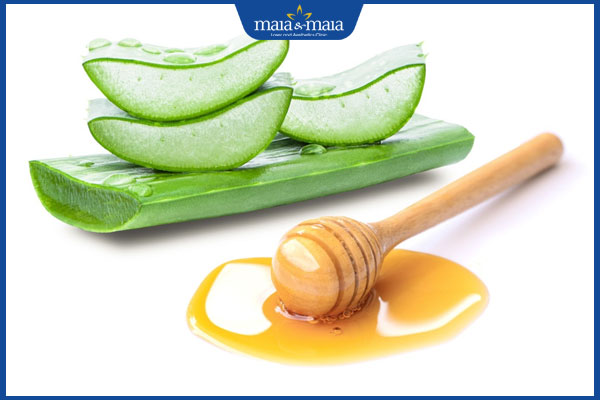 nha đam và mật ong đánh bay mụn bọc