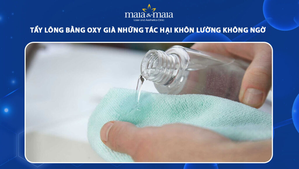 Tẩy lông bằng oxy già