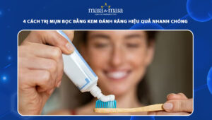 trị mụn bọc bằng kem đánh răng