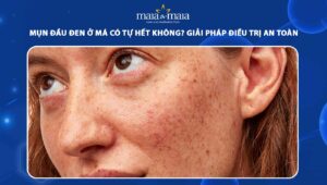 mụn đầu đen ở má