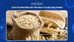 trị nám bằng bột yến mạch