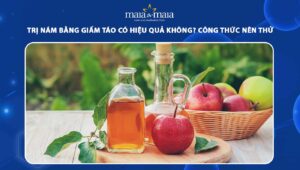 trị nám bằng giấm táo