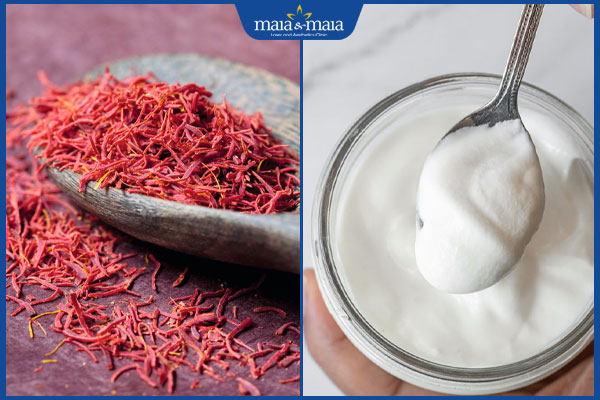 trị nám từ saffron và sữa chua