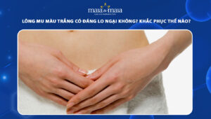 lông mu màu trắng