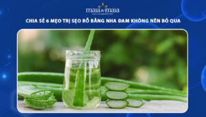 trị sẹo rỗ bằng nha đam