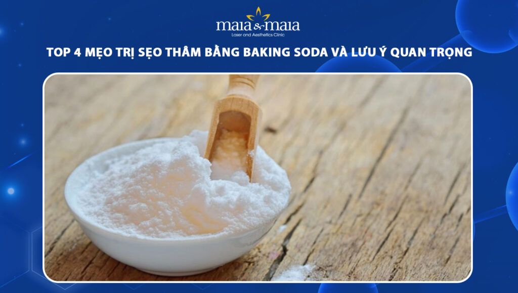 cách trị sẹo thâm bằng baking soda