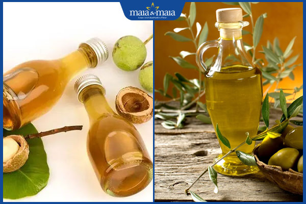 dầu mù u và dầu oliu