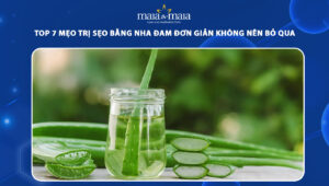 trị sẹo bằng nha đam