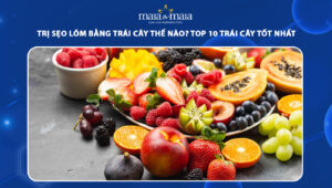 trị sẹo lõm bằng trái cây