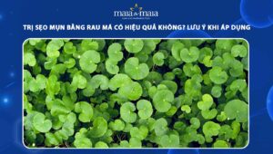 trị sẹo mụn bằng rau má