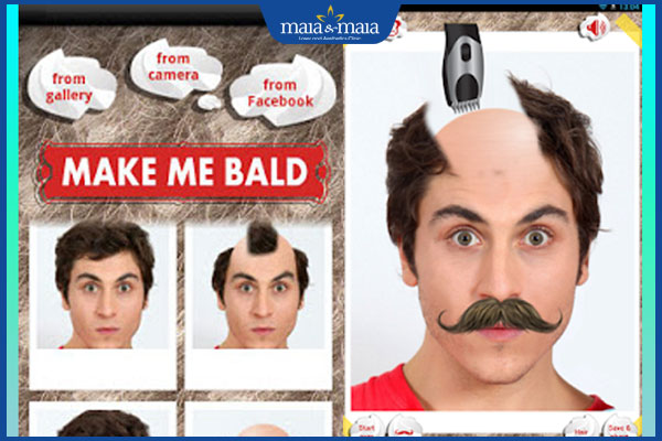app Make Me Bald Prank