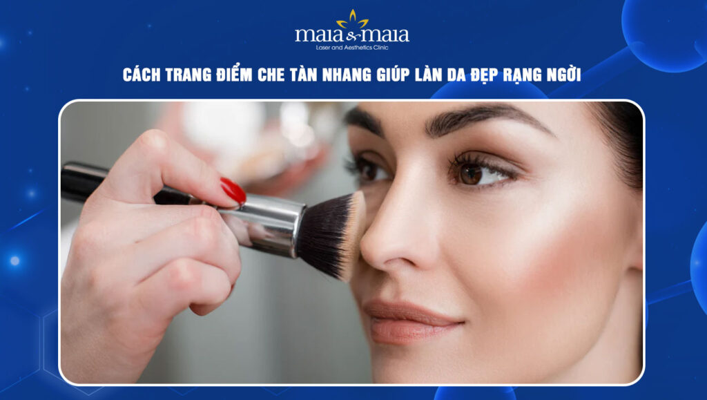 cách trang điểm che tàn nhang