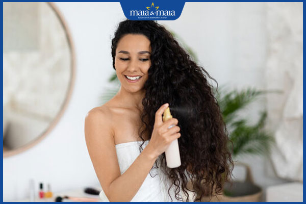 cách xịt dưỡng tóc