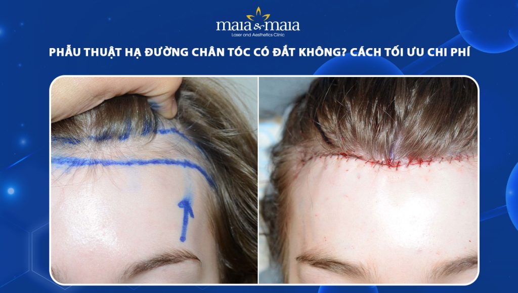 Chi phí phẫu thuật hạ đường chân tóc giá bao nhiêu tiền? 1 chi phí phẫu thuật hạ đường chân tóc