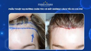 chi phí phẫu thuật hạ đường chân tóc