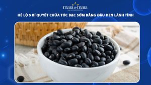 chữa tóc bạc sớm bằng đậu đen
