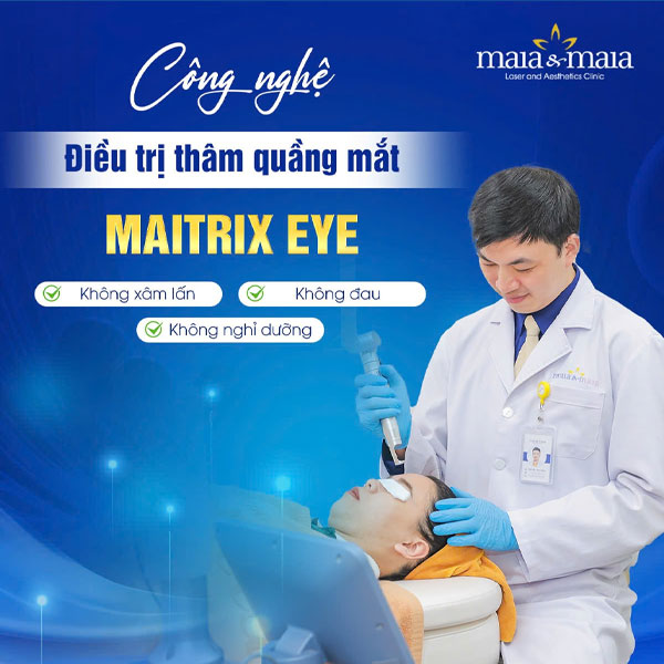 công nghệ maitrix eye trị quầng thâm mắt