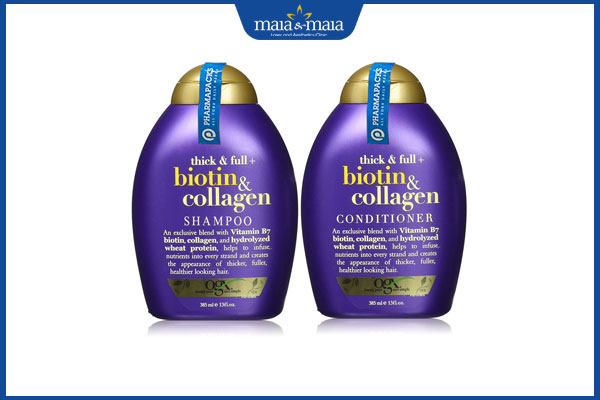 TOP 10 dầu gội kích thích mọc tóc hiệu quả cho cả nam và nữ 3 dầu gội OGX Biotin Collagen