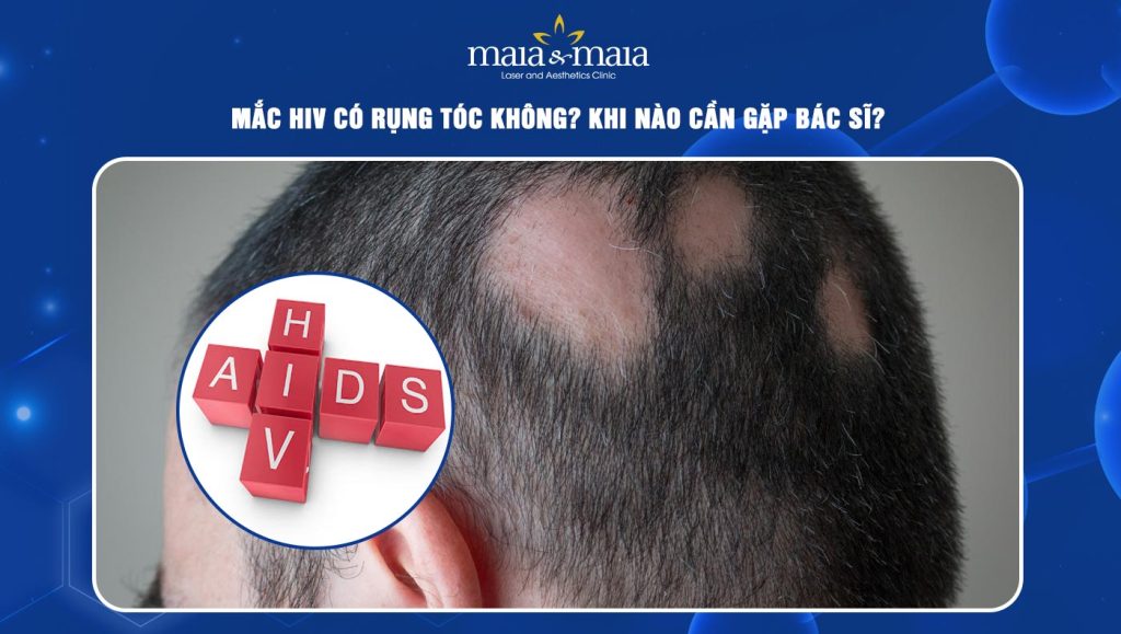 hiv có rụng tóc không