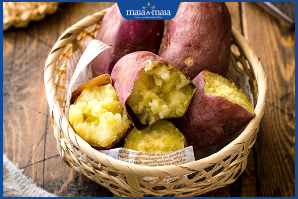 Bắn tàn nhang ăn khoai lang được không? 2 khoai lang