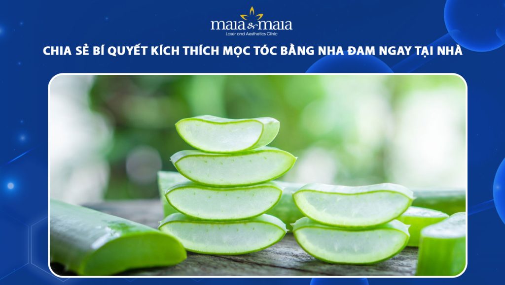 kích thích mọc tóc bằng nha đam