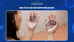 rụng tóc khi gội đầu