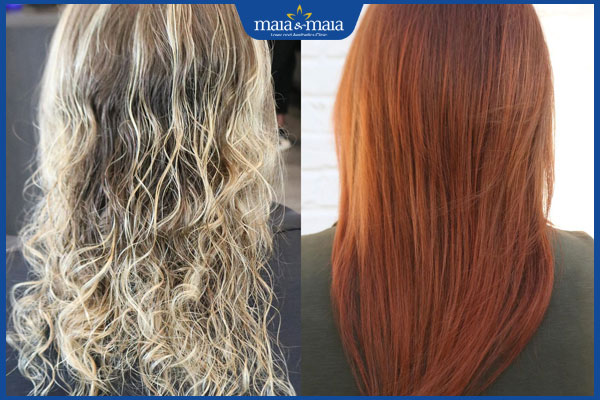 sau khi nhuộm tóc bạc