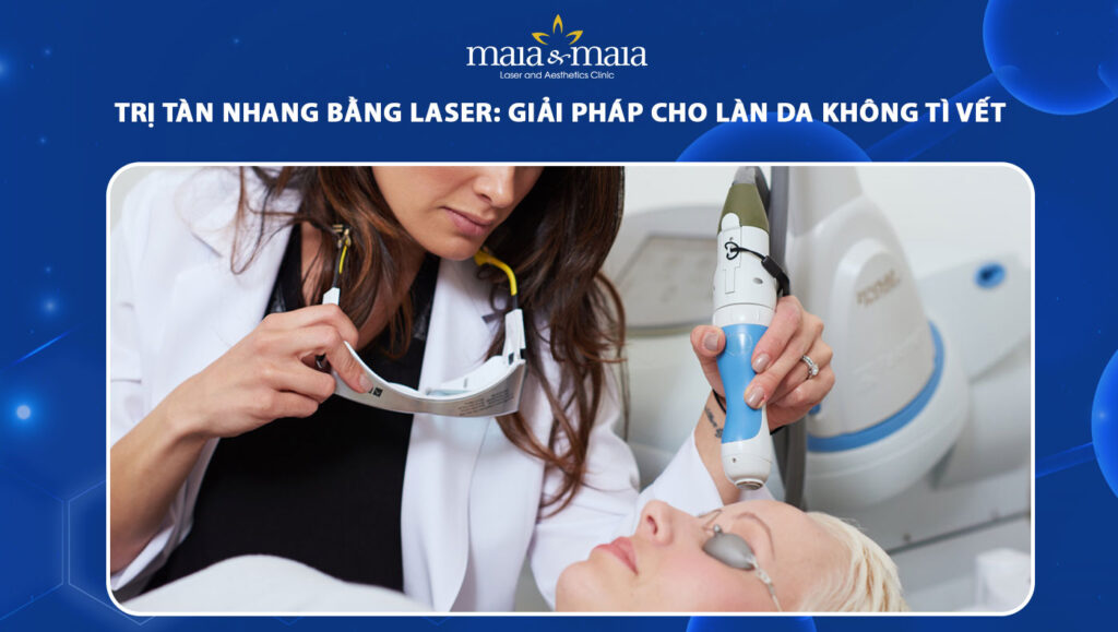 trị tàn nhang bằng laser