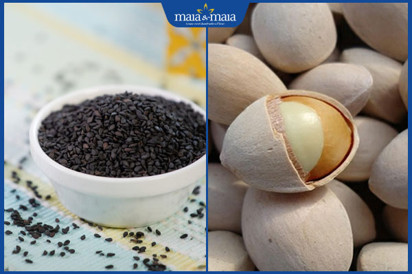 vừng đen và bạch quả