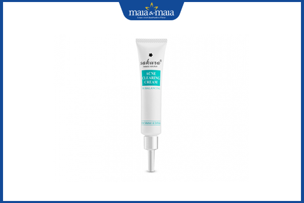 Gợi ý 10 loại kem trị mụn cám phổ biến mang lại hiệu quả cao 5 Sakura Acne Clearing Cream