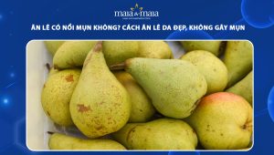 ăn lê có nổi mụn không