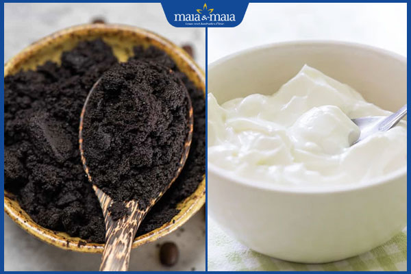 bã cà phê và sữa chua