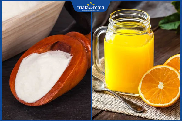 Gợi ý 6 cách trị mụn bằng baking soda và lưu ý khi thực hiện 4 baking soda và nước ép cam