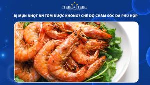 bị mụn nhọt ăn tôm được không