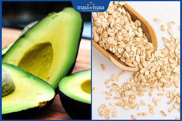 bơ và yến mạch