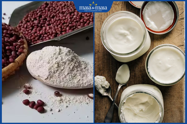 Bỏ túi 5 mẹo trị mụn bằng bột đậu đỏ dễ làm tại nhà 4 bột đậu đỏ và sữa chua